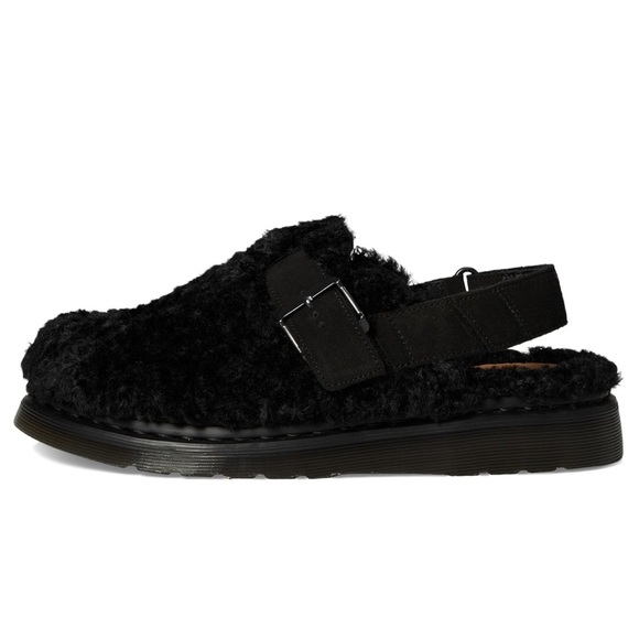 Dr. Martens Jorge II Clogs - Black Faux Fur Lined - Unisex: Men's 7 / Women's 8 - Picture 5 of 13